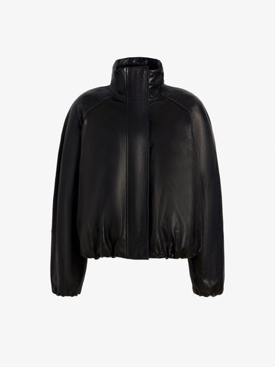 Proenza Schouler Still Life image of Laney Jacket In Semigloss Leather in Black
