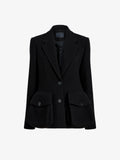 Proenza Schouler Still Life image of Silva Jacket In Wool Scuba in Black
