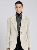 Proenza Schouler Front cropped image of model wearing Daria Jacket In Corduroy in Ecru