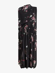 Proenza Schouler Still Life image of Ysabelle Dress In Printed Silk Viscose in Black Multi