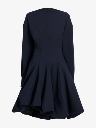 Proenza Schouler Still Life image of Tiana Dress In Bi Stretch Cotton Nylon in Black