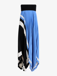 Proenza Schouler Still Life image of Fia Dress In Technical Crepe in Sky Blue Multi