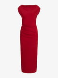 Proenza Schouler Still Life image of Tasa Dress In Silk Viscose in Scarlet