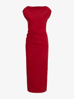 Proenza Schouler Still Life image of Tasa Dress In Silk Viscose in Scarlet