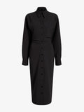 Proenza Schouler Still Life image of Flora Dress In Bi Stretch Cotton Nylon in Black