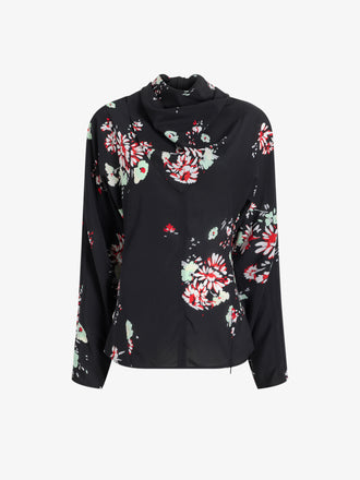 Proenza Schouler Still Life image of Ysabelle Top In Printed Silk Viscose in Black Multi