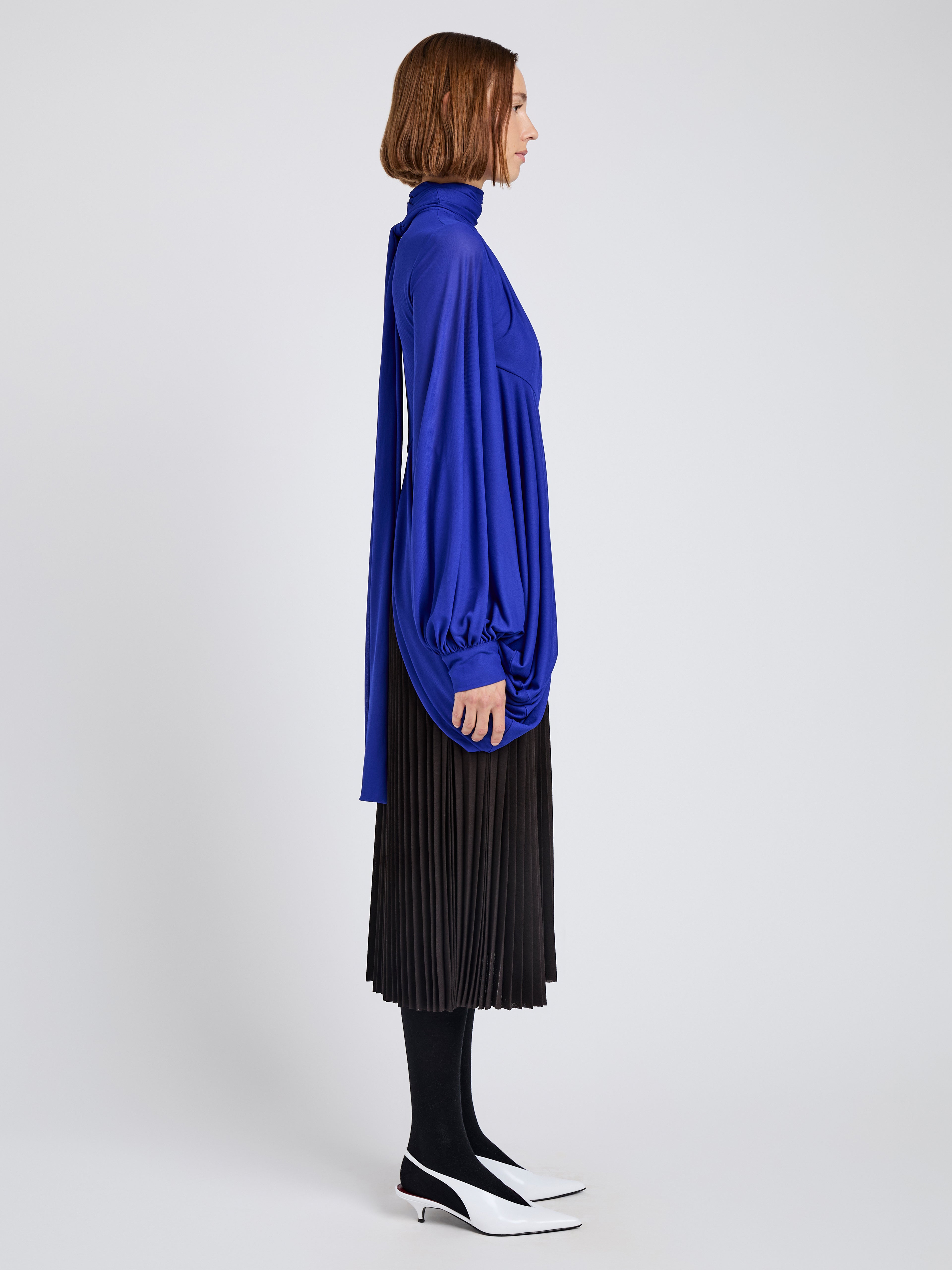 Proenza Schouler Eda Skirt in Jersey - Espresso | Proenza Schouler