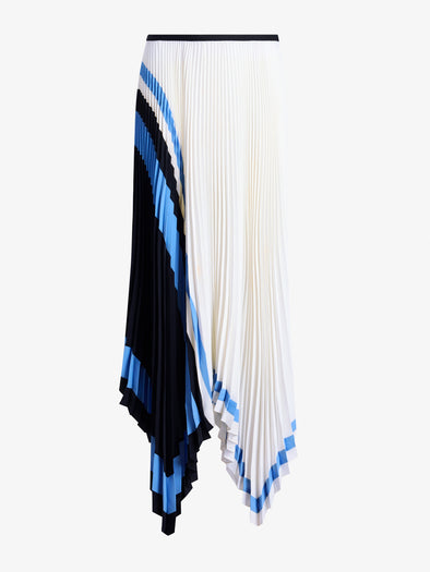 Proenza Schouler Still Life image of Emilia Skirt In Technical Crepe in White Multi