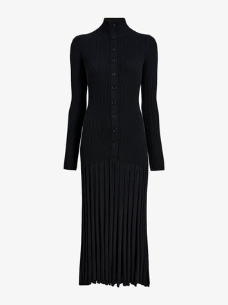 Proenza Schouler Still Life image of Jada Dress In Superfine Merino in Black