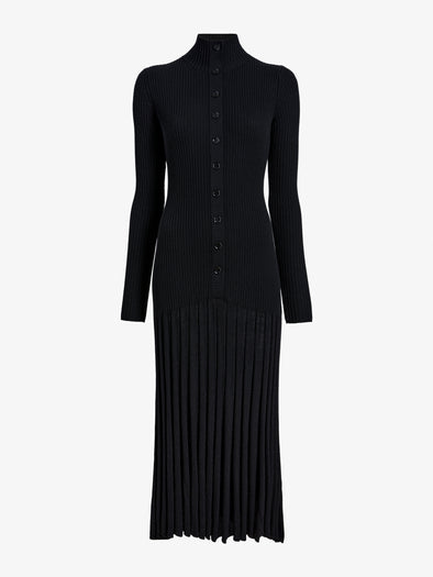 Proenza Schouler Still Life image of Jada Dress In Superfine Merino in Black