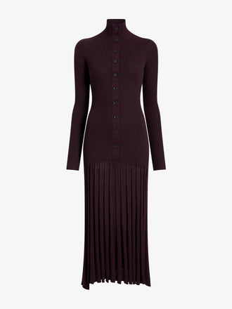 Proenza Schouler Still Life image of Jada Dress In Superfine Merino in Burgundy