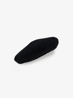 Proenza Schouler Front image of Beret in Wool Knit in Black