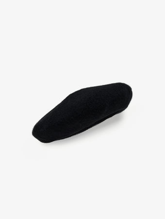 Proenza Schouler Front image of Beret in Wool Knit in Black