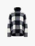 Proenza Schouler Still Life image of Kai Top In Brushed Glenplaid Knit in Black Multi