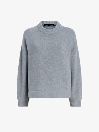 Proenza Schouler Still Life image of Ruthi Top In Chunky Cashmere in Grey Melange