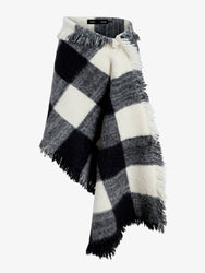 Proenza Schouler Still Life image of Kai Skirt In Brushed Glenplaid Knit in Black Multi
