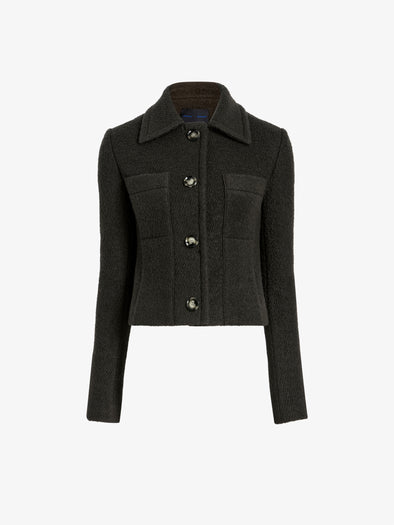 Proenza Schouler Still Life image of Kinsley Jacket in Boucle Twill Suiting in Wood