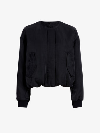 Proenza Schouler Still Life image of Vadra Jacket in Recycled Nylon Twill in Black