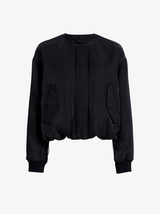 Proenza Schouler Still Life image of Vadra Jacket in Recycled Nylon Twill in Black
