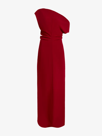 Proenza Schouler Still Life image of Rosina Dress in Light Double Crepe in Scarlet