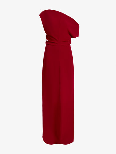 Proenza Schouler Still Life image of Rosina Dress in Light Double Crepe in Scarlet