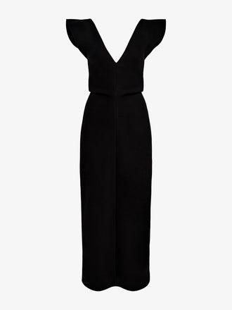 Proenza Schouler Still Life image of Mariam Dress in Wool Scuba in Black