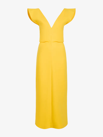 Proenza Schouler Still Life image of Mariam Dress in Wool Scuba in Canary