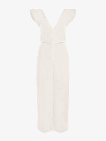 Proenza Schouler Still Life image of Mariam Dress in Wool Scuba in Off White