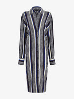 Proenza Schouler Still Life image of Amira Dress in Printed Silk Habotai in Black Multi