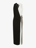 Proenza Schouler Still Life image of Elsa Dress in Matte Double Crepe in Black Multi