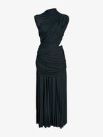 Proenza Schouler Still Life image of Irma Dress in Gauzy Jersey in Bottle Green