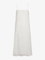 Proenza Schouler Still Life image of Virginie Dress in Fringe Embroidery in Off White