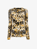 Proenza Schouler Still Life image of Mia Top in Tie Dye Tissue Jersey in Sun Multi