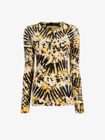 Proenza Schouler Still Life image of Mia Top in Tie Dye Tissue Jersey in Sun Multi
