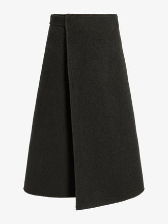 Proenza Schouler Still Life image of Bodhi Skirt in Boucle Twill Suiting in Wood