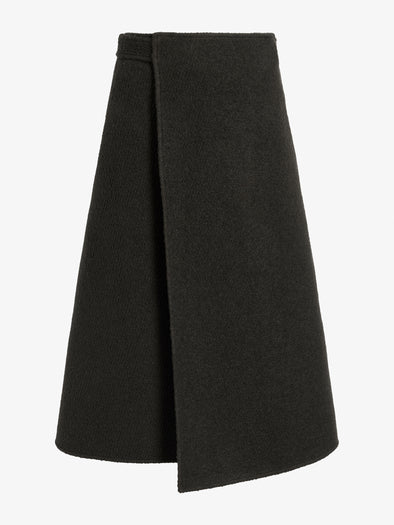 Proenza Schouler Still Life image of Bodhi Skirt in Boucle Twill Suiting in Wood