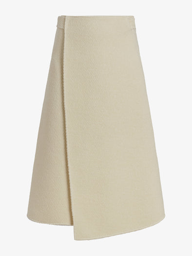 Proenza Schouler Still Life image of Bodhi Skirt in Boucle Twill Suiting in Off White