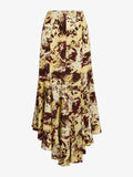 Proenza Schouler Still Life image of Joelle Skirt in Printed Silk Viscose in Rust Multi