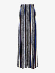 Proenza Schouler Still Life image of Amira Pant in Printed Silk Habotai in Black Multi