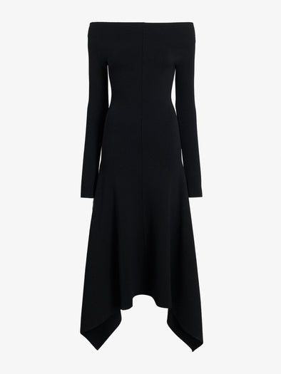 Proenza Schouler Still Life image of Romi Dress in Textured Sculpted Viscose in Black