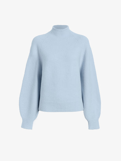 Proenza Schouler Still Life image of Adley Top in Solid Cashmere Blend in Light Blue
