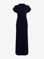 Proenza Schouler Still Life image of Abie Dress in Clean Boiled Wool in Navy