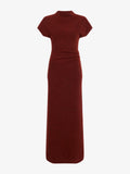 Proenza Schouler Still Life image of Abie Dress in Clean Boiled Wool in Cinnamon