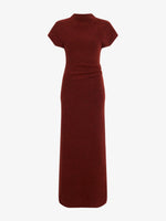 Proenza Schouler Still Life image of Abie Dress in Clean Boiled Wool in Cinnamon