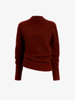 Proenza Schouler Still Life image of Abie Top in Clean Boiled Wool in Cinnamon