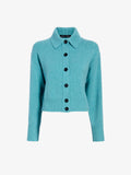 Proenza Schouler Still Life image of Rocio Cardigan in Cashmere in Teal