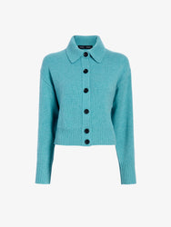 Proenza Schouler Still Life image of Rocio Cardigan in Cashmere in Teal