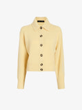 Proenza Schouler Still Life image of Rocio Cardigan in Cashmere in Pale Yellow