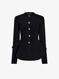 Proenza Schouler Still Life image of Dasha Jacket in Compact Viscose in Black