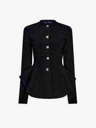 Proenza Schouler Still Life image of Dasha Jacket in Compact Viscose in Black